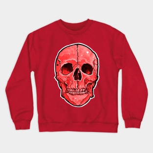 big blood red skull Crewneck Sweatshirt